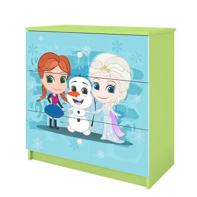 Kocot Kids, Kraina Lodu, Babydreams, komoda, zielona