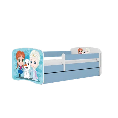 Kocot Kids, Kraina Lodu, Babydreams, łóżko z materacem, niebieskie, 80-160 cm