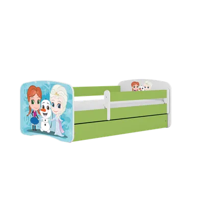 Kocot Kids, Kraina Lodu, Babydreams, łóżko, zielone, 80-160 cm