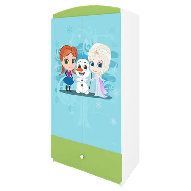 Kocot Kids, Kraina Lodu, Babydreams, szafa, zielona, 181.2-52-90 cm
