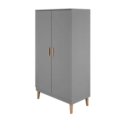 Kocot Kids, Kubi, szafa, szary, 184-55-100 cm