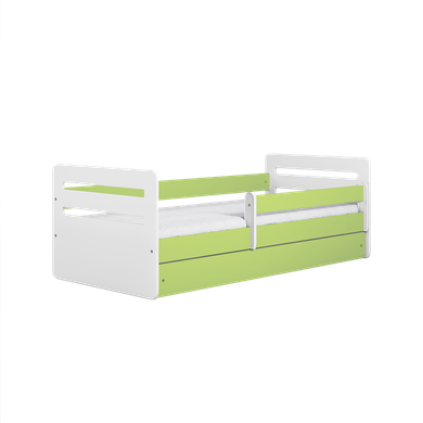 Kocot Kids, Tomi, łóżko z szufladą i materacem, zielone, 80-180 cm