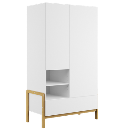 Kocot Kids, Victor, szafa, biały, 180-55-94 cm