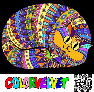 Kocur. Kolorowanka welwetowa, 47-35 cm