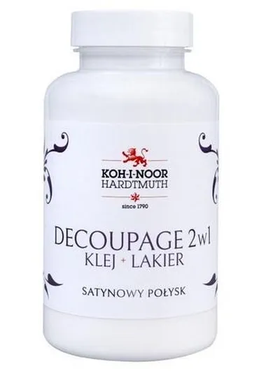 Koh-I-Noor, klej z lakierem do decoupage, 2w1, połysk, 200 ml