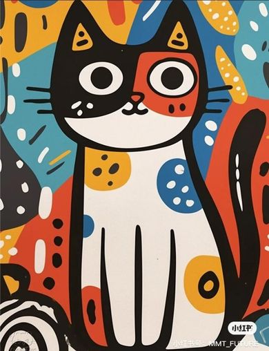 Koh-i-Noor, malowanie po numerach, Kot Picasso, 40-50 cm
