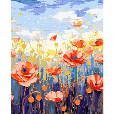 Koh-I-Noor, malowanie po numerach, maki, 40-50 cm