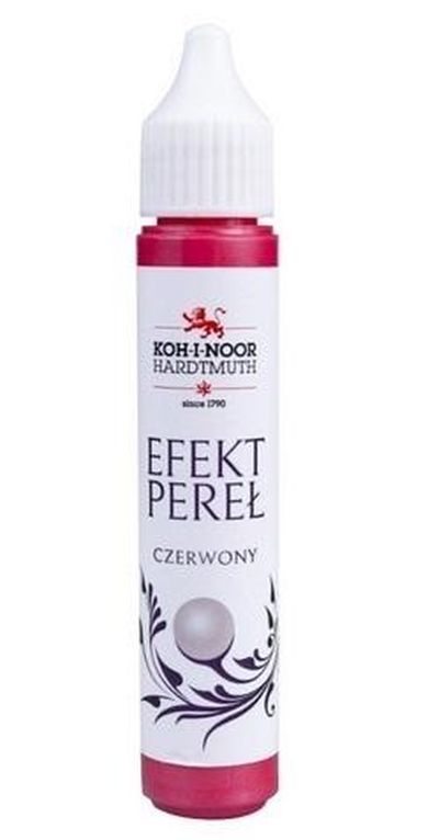 Koh-I-Noor, pisak z efektem perłowym, czerwony, 30 ml