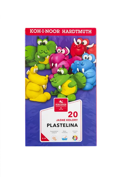 Koh-I-Noor, plastelina, 20 kolorów 400g