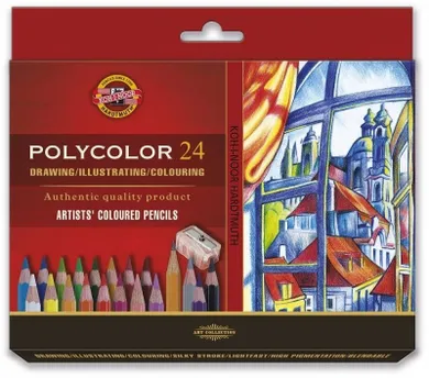 Koh-I-Noor, Polycolor, kredki artystyczne, 24 kolory