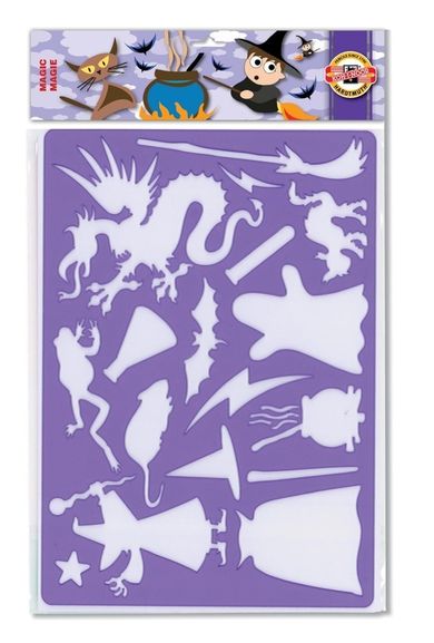 Koh-I-Noor, szablon do rysowania, czarny