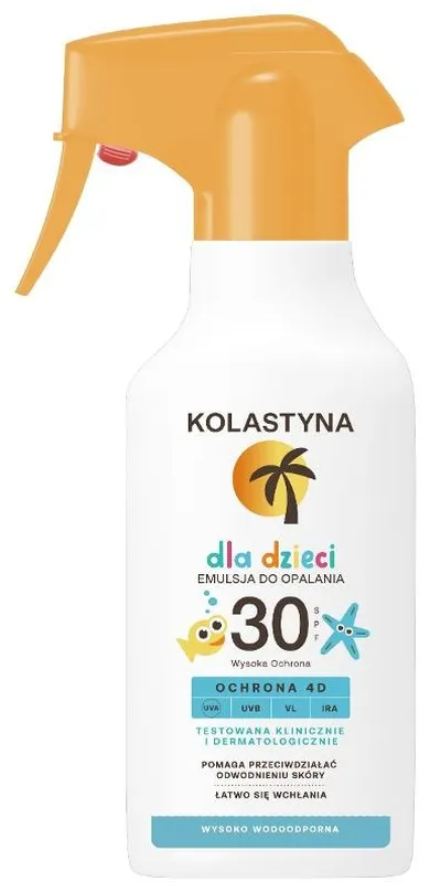 Kolastyna, emulsja do opalania dla dzieci, SPF30, 200 ml