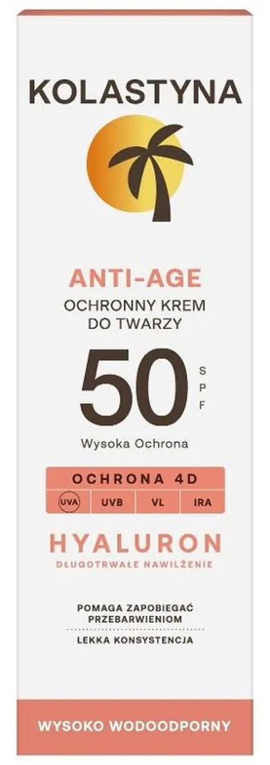 Kolastyna, krem ochronny do twarzy - anti age SPF50, 50 ml