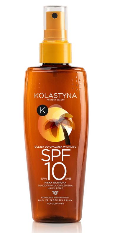 Kolastyna Opalanie, olejek do opalania w sprayu, SPF 10, 150 ml