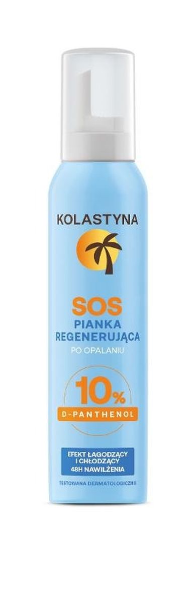Kolastyna, Sos, pianka regenerująca po opalaniu z 10% pantenolem, 100 ml