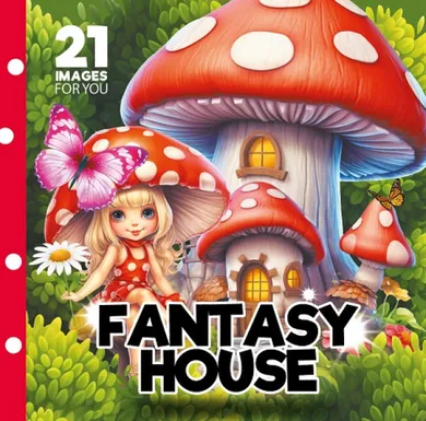Kolorowanka 160-160 Fantasy house Bajkowe domki. Kolorowanka 160-160