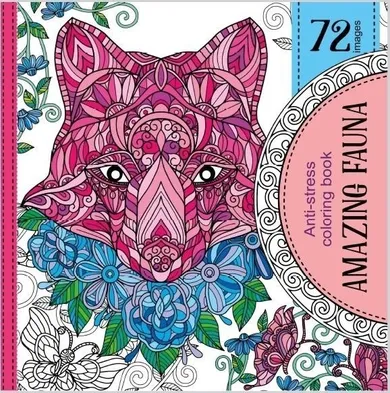 Kolorowanka antystresowa 200-200 mm. Amazing Fauna