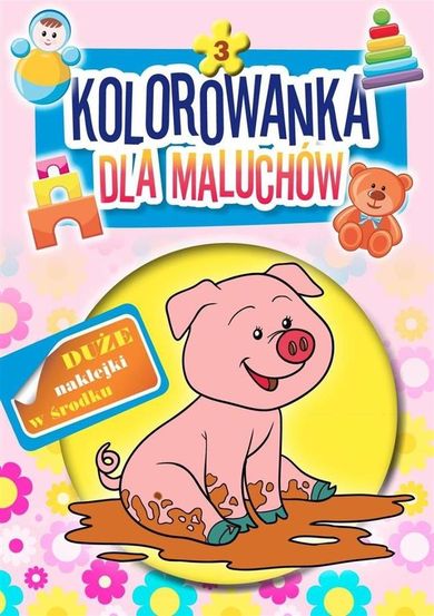 Kolorowanka dla maluchów 3. Świnka
