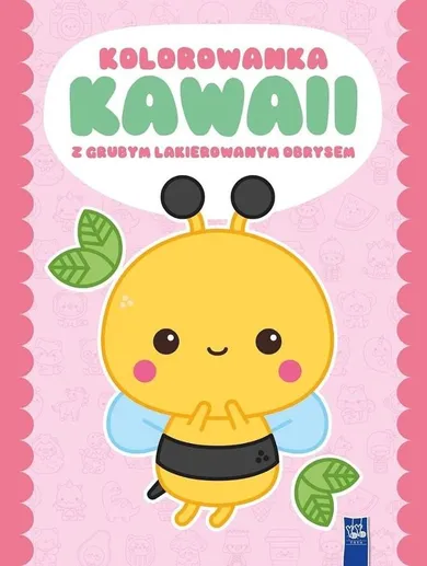Kolorowanka Kawaii z grubym lakierowanym obrysem