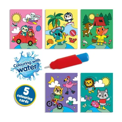 Kolorowanka wodna z pędzelkiem