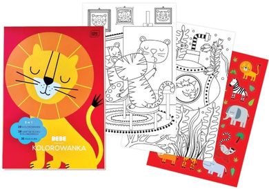 Kolorowanka z naklejkami A4/40K Bebe Kids