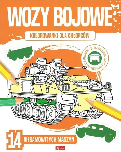 Kolorowanki dla chłopców. Wozy bojowe