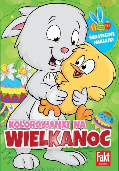Kolorowanki na Wielkanoc. Brokatowe naklejki