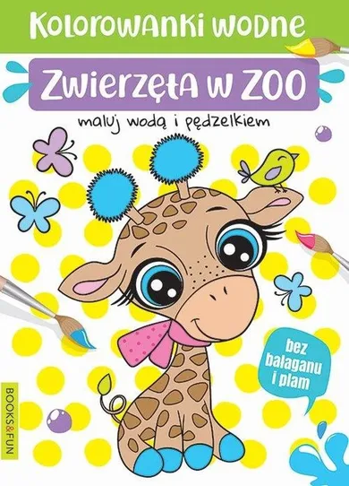 Kolorowanki wodna. Zwierzęta w zoo