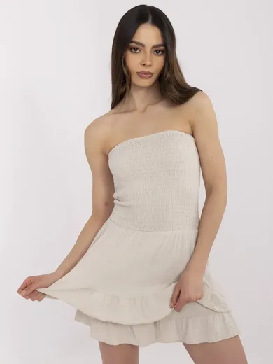 Kombinezon damski, beżowy, Italy Moda