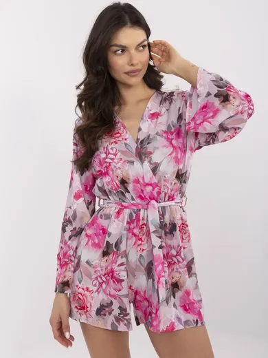 Kombinezon damski, różowy, Italy Moda