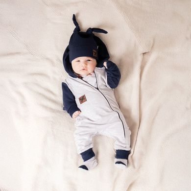 Kombinezon przejściowy chłopięcy, szary, Nicol