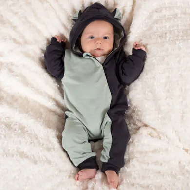 Kombinezon przejściowy chłopięcy z kapturem, mix, Nicol