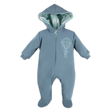 Kombinezon przejściowy chłopięcy z kapturem, niebieski, Eevi