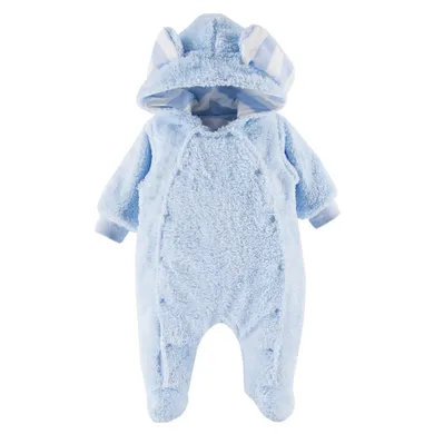 Kombinezon przejściowy chłopięcy z kapturem, niebieski, Eevi