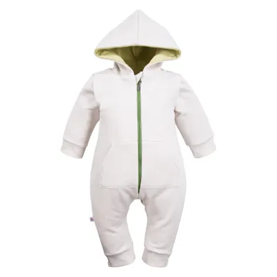 Kombinezon przejściowy dziecięcy z kapturem, ecru, Eevi