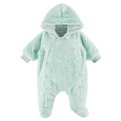 Kombinezon przejściowy dziecięcy z kapturem, ocieplany, zielony, Eevi
