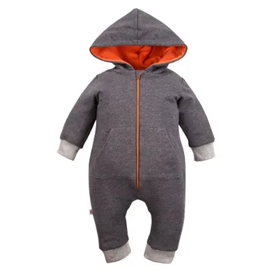 Kombinezon przejściowy dziecięcy z kapturem, szary, Eevi