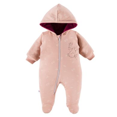Kombinezon przejściowy dziewczęcy z kapturem, jasnoróżowy, Eevi