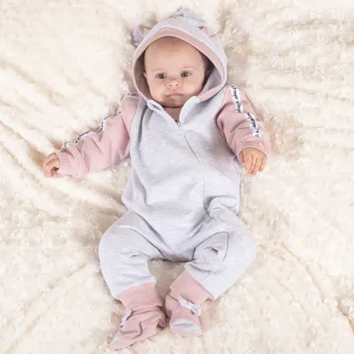 Kombinezon przejściowy dziewczęcy z kapturem, mix, Nicol