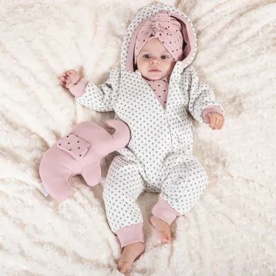 Kombinezon przejściowy dziewczęcy z kapturem, ocieplany, mix, Nicol