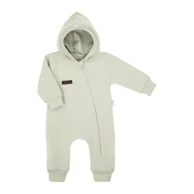 Kombinezon przejściowy dziewczęcy z kapturem, ocieplany, zielony, Nicol