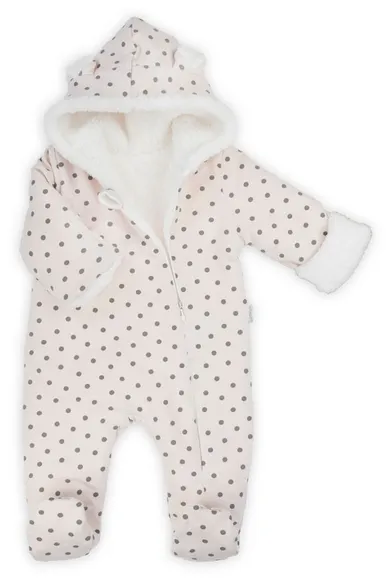 Kombinezon przejściowy dziewczęcy z kapturem, różowy, Nicol