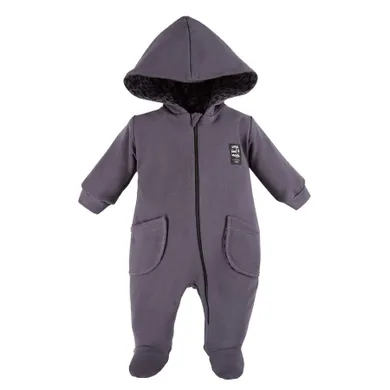 Kombinezon przejściowy niemowlęcy z kapturem, ciemnoszary, Eevi