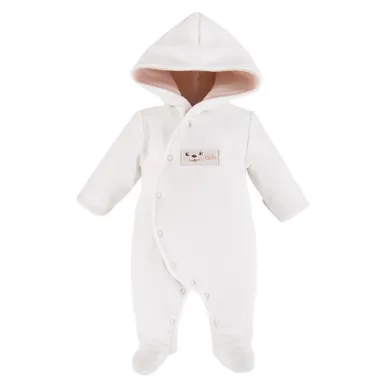 Kombinezon przejściowy niemowlęcy z kapturem, ecru, Eevi