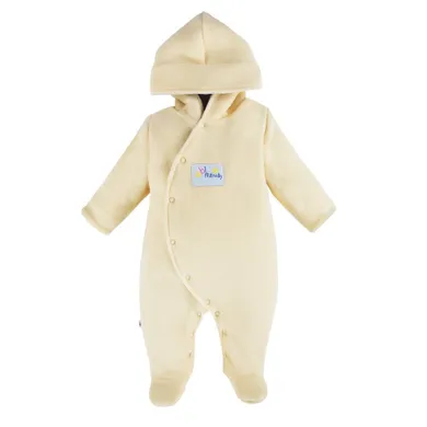 Kombinezon przejściowy niemowlęcy z kapturem, żółty, Eevi