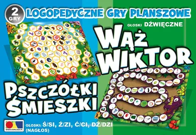 Komlogo, Wąż Wiktor - Pszczółki Śmieszki, planszowa gra logopedyczna