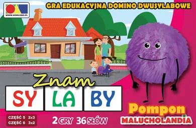 Komlogo, Znam sylaby, Część 5 i 6 zestaw Pompon, gra domino