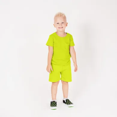 Komplet chłopięcy, Bluzka z krótkim rękawem, Szorty, zielony, Nicol