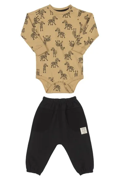 Komplet chłopięcy, Body z długim rękawem, Spodnie dresowe, mix, Up Baby