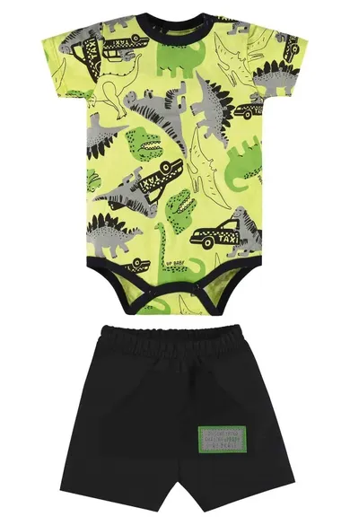 Komplet chłopięcy, Body z krótkim rękawem, Szorty, mix, Up Baby